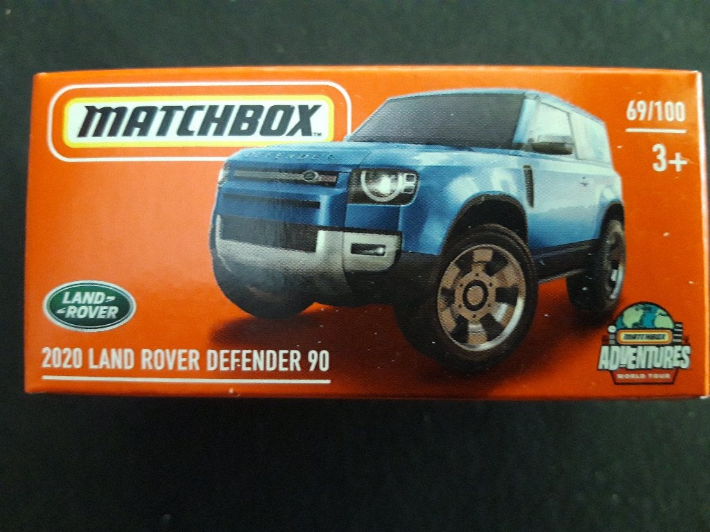 Matchbox Land Rover Defender 90 2020 blauw, Ophalen of Verzenden, Nieuw, Auto