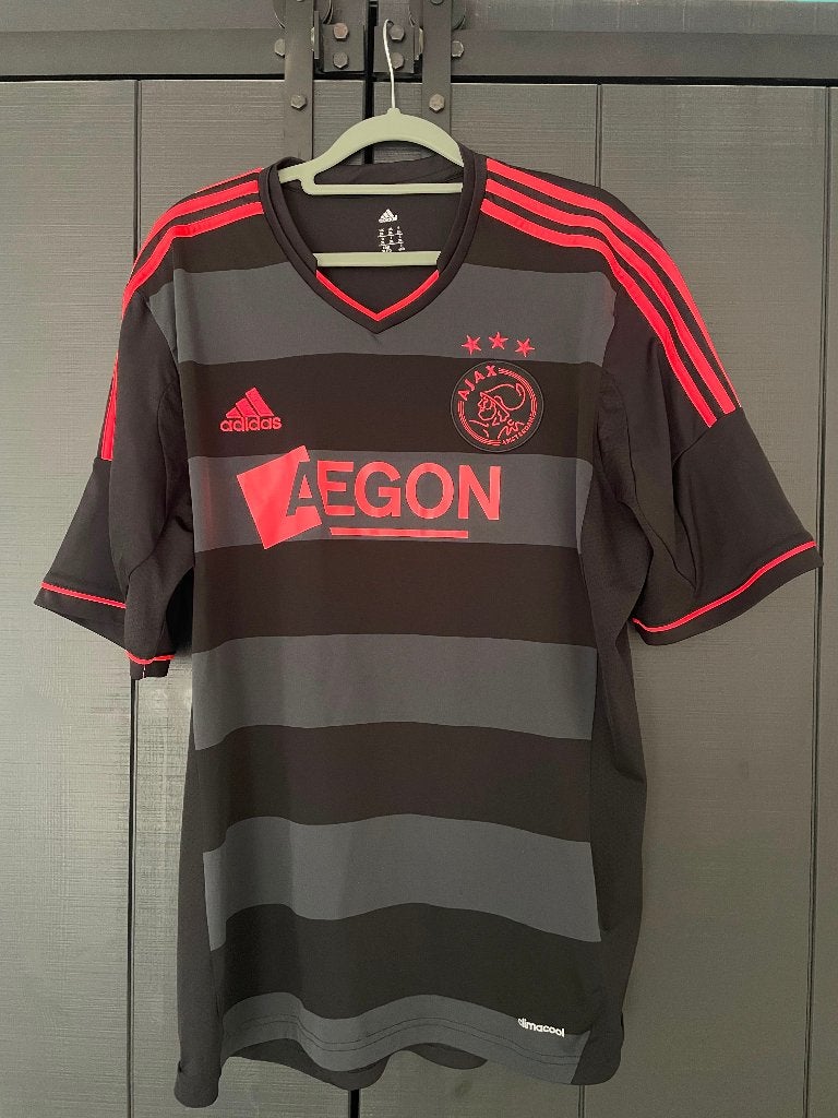 Origineel Ajax Uitshirt 2013/2014 – Adidas – Maat XL, Maat XL, Ophalen of Verzenden, Zo goed als nieuw, Shirt