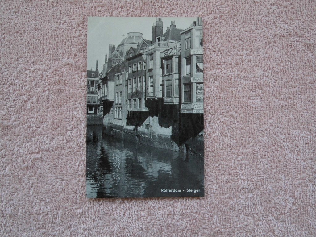 Oude ansichtkaart Rotterdam - Steiger, Verzamelen, Ansichtkaarten | Nederland, Ophalen of Verzenden, Voor 1920, Ongelopen, Zuid-Holland