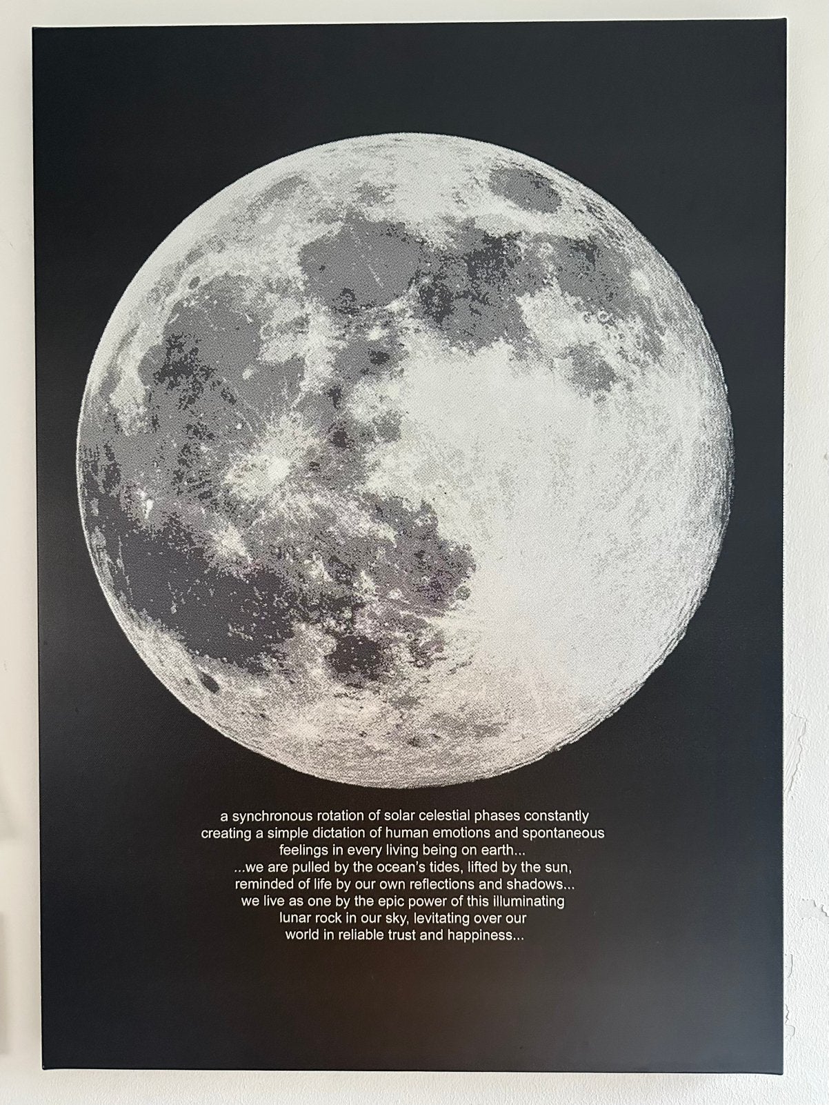Ikea Moon Poster, Verzamelen, Ophalen, 1980 tot heden, Zo goed als nieuw, Prent