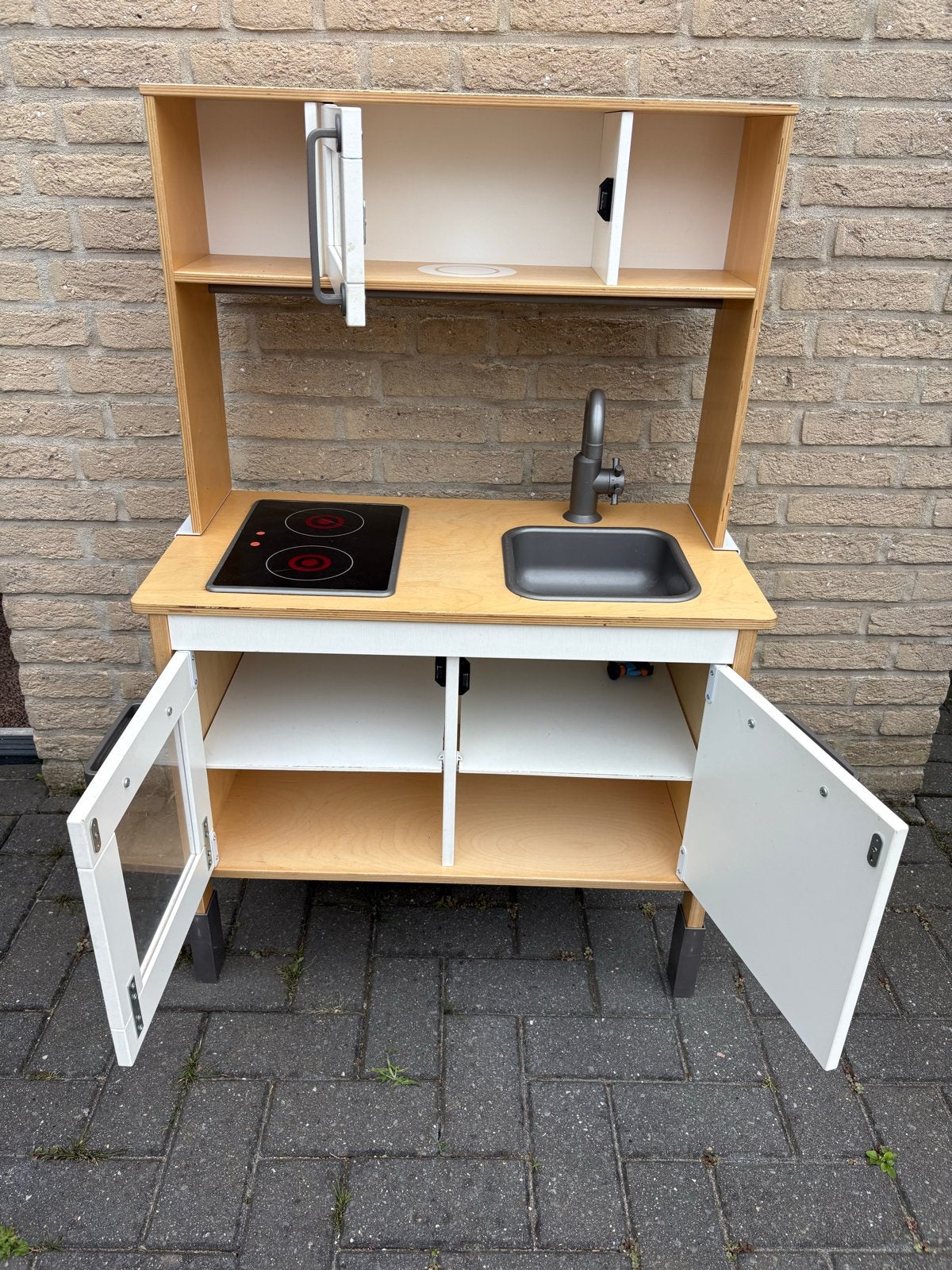 IKEA Duktig speelkeuken met magnetron, kookplaat en kraan, Ophalen, Gebruikt, Hout, Speelkeuken