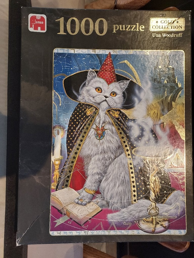 Jumbo puzzel Cat the Magician, Ophalen of Verzenden, 500 t/m 1500 stukjes, Zo goed als nieuw, Legpuzzel