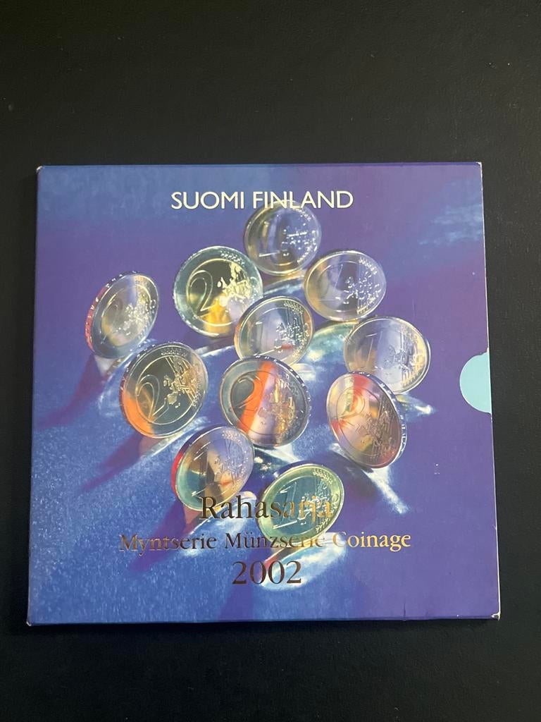 Suomi Finland Rahasarja 2002 - Complete Euro Muntset, Ophalen of Verzenden, Finland, Overige waardes, Setje