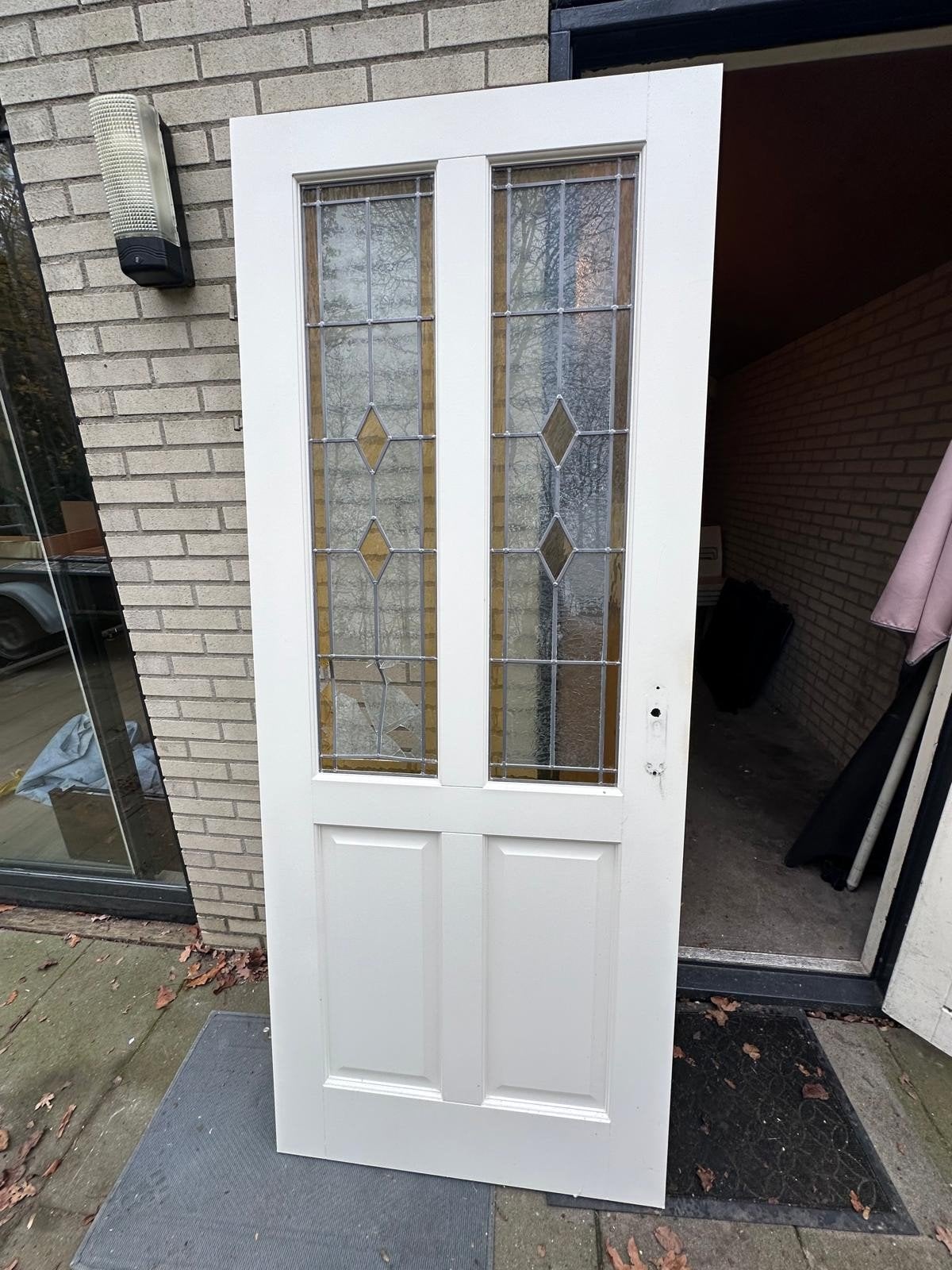 Opdekdeur Paneeldeur 83x211 cm (Glas vervangen!), Doe-het-zelf en Verbouw, Deuren en Horren, Ophalen, Gebruikt, 80 tot 100 cm