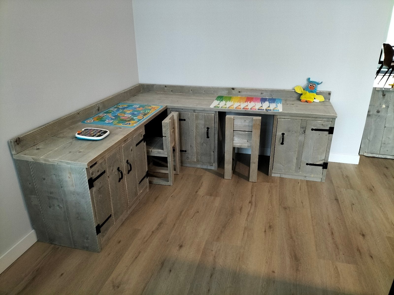kinderbureau van steigerhout, Ophalen of Verzenden, Nieuw, Jongetje of Meisje