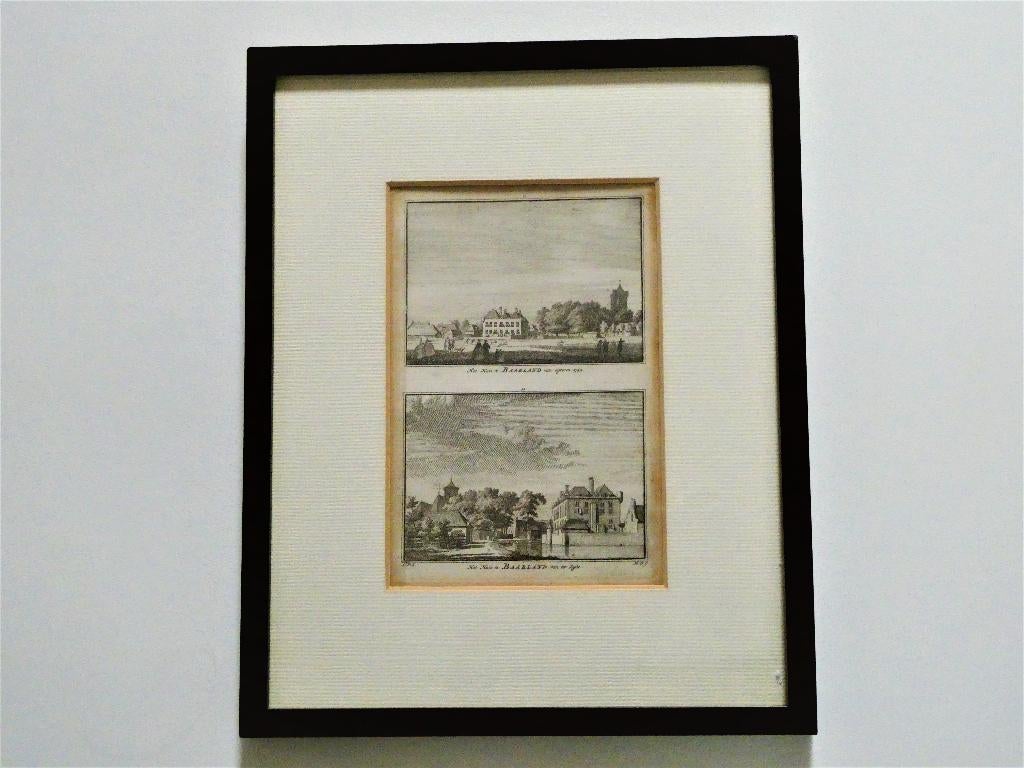 Gravure Baarland Zeeland Het Huis te Baarland Zuid Beveland, Ophalen of Verzenden