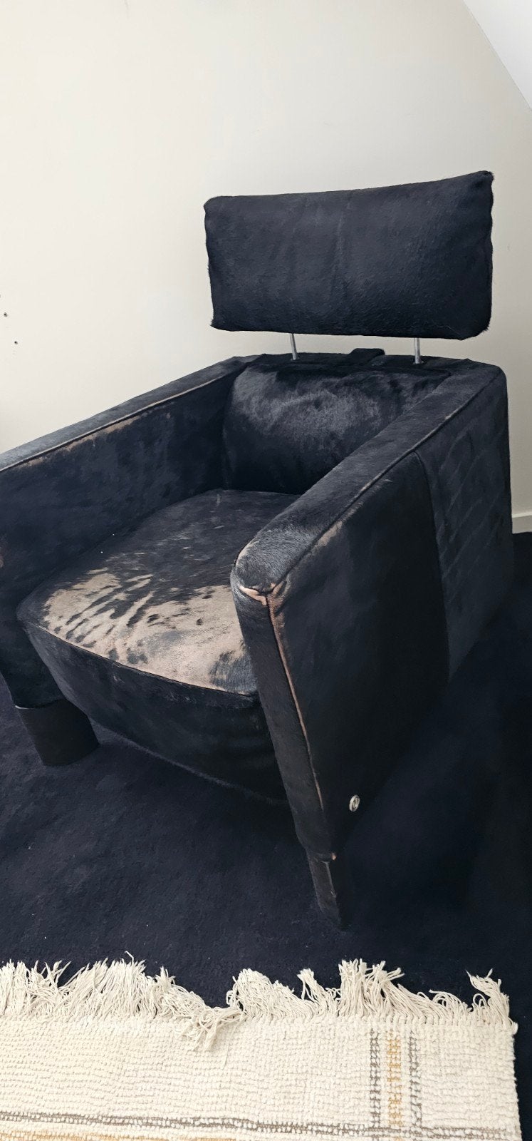 natuzzi koeienhuid stoel, Ophalen, Leer