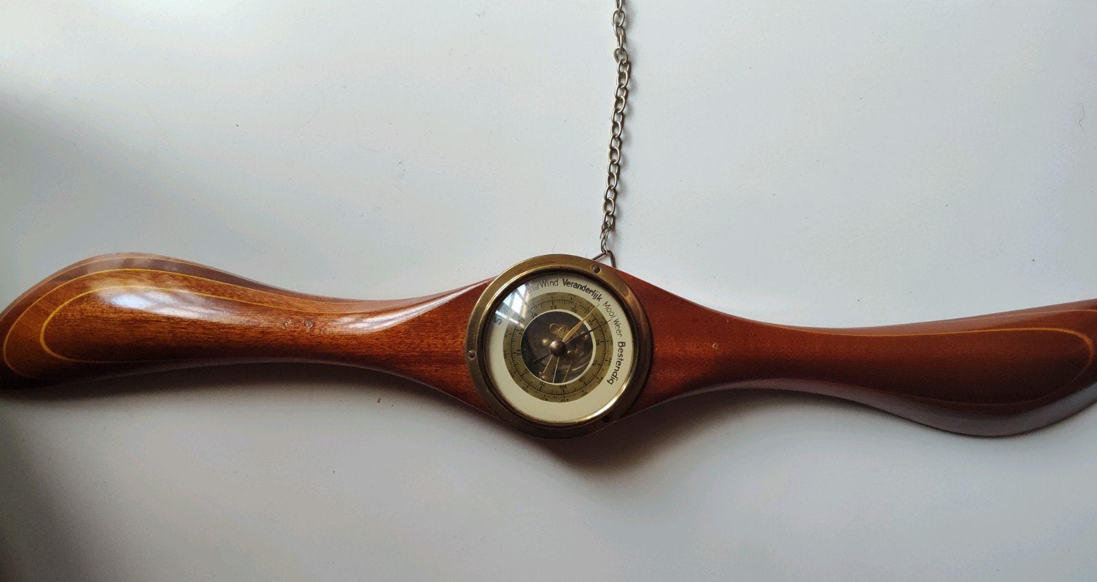 Houten propellerbarometer – wandbarometer, Ophalen of Verzenden