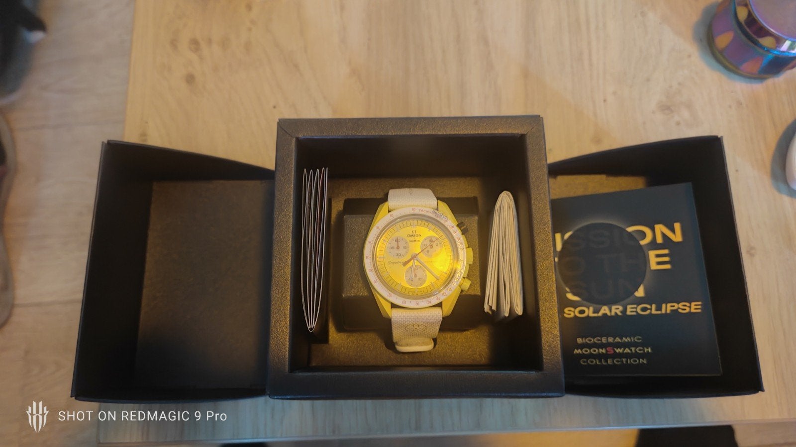 Omega Swatch Mission to the Sun Horloge - Solar Eclpise, Kunststof, Leer, Polshorloge, Swatch