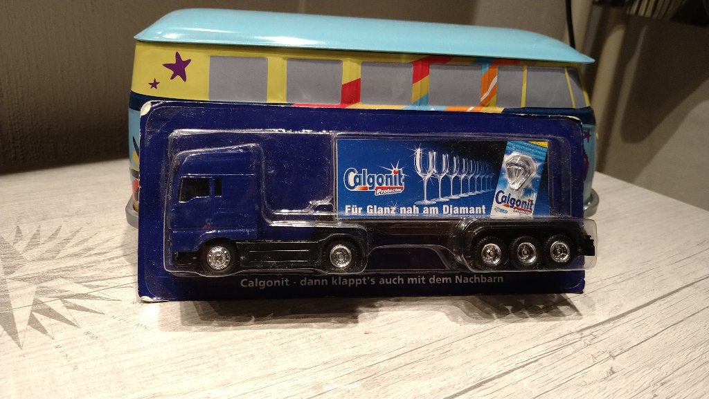 Grell MAN TGA XXL Calgonit Blue 1/87 Scale Truck Model, Ophalen of Verzenden, Nieuw, Bus of Vrachtwagen, Overige merken