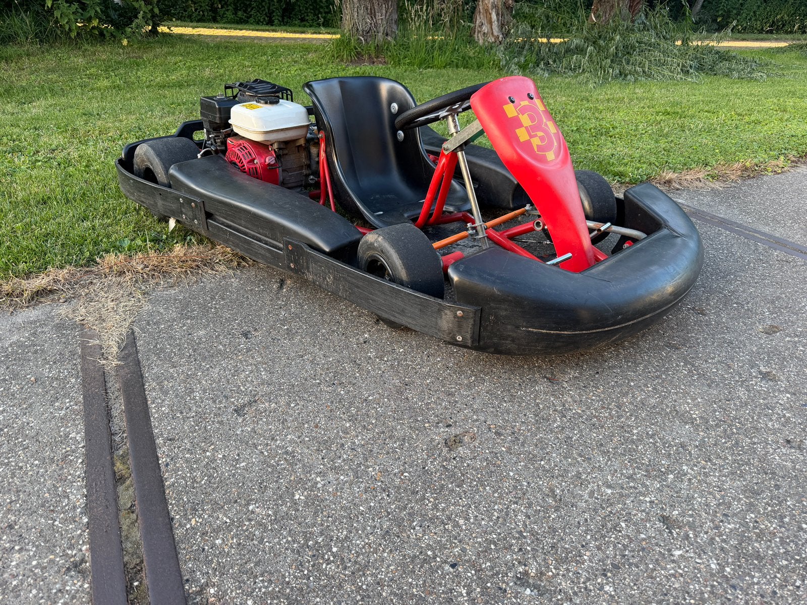 Stoere Kart met Honda GX120 motor Starten/lopen, Ophalen, Zo goed als nieuw, Kart