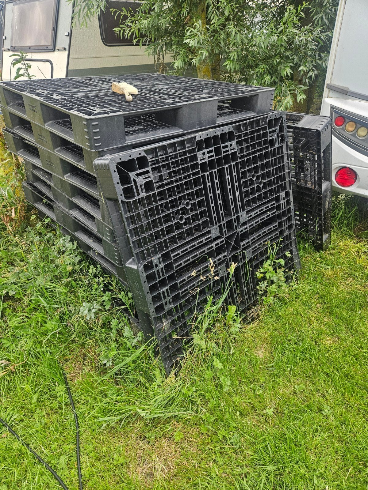 Plastic pallets, Doe-het-zelf en Verbouw, Ophalen, Gebruikt