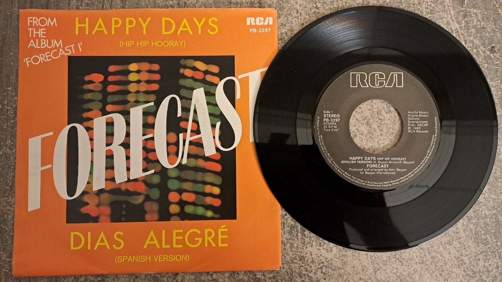 Forecast  - happy days, Gebruikt, 7 inch, Pop, Fotohoes
