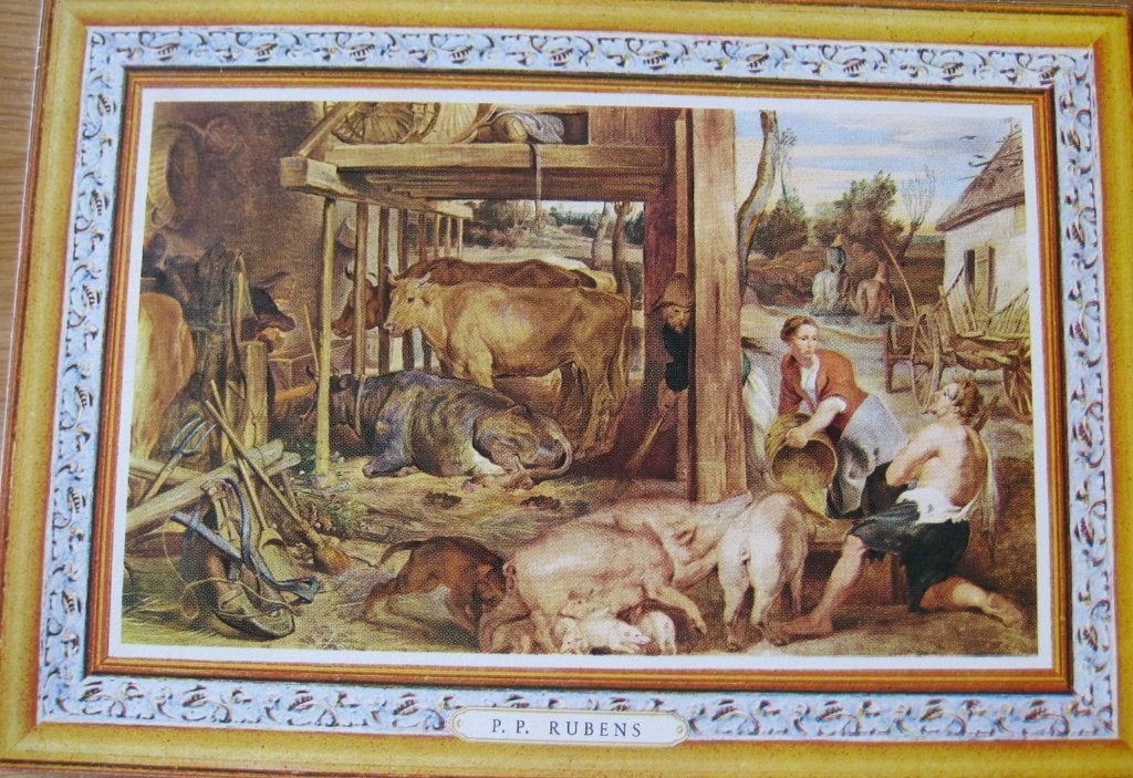 Peter Paul Rubens - de verloren zoon, dubbele kaart 1980, Ophalen of Verzenden, 1980 tot heden, Gelopen, Overige thema's