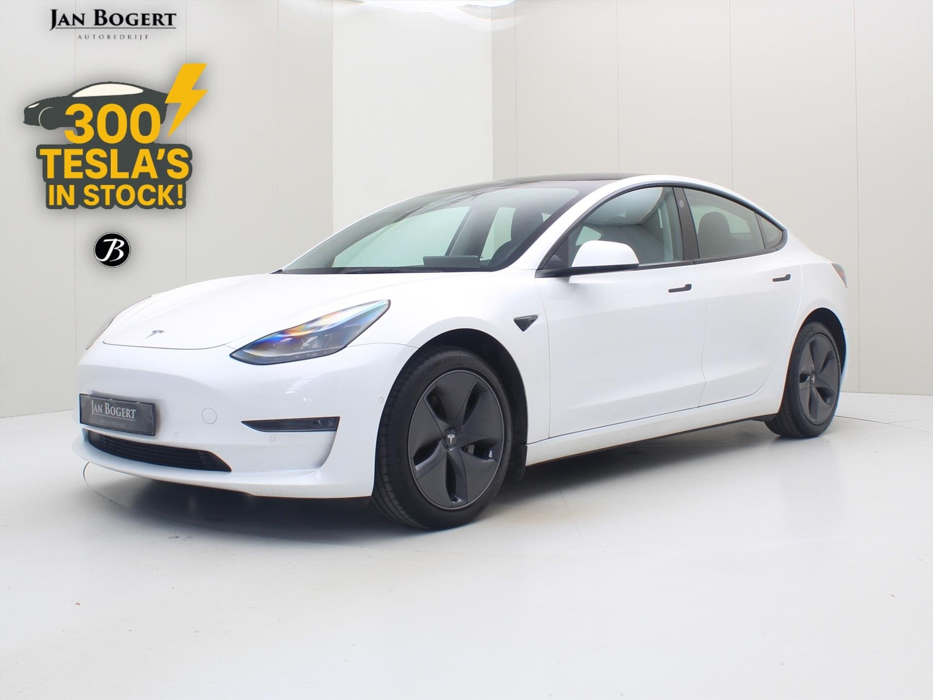 Tesla Model 3 Long-Range AWD 351pk 75 kWh 90.6% SoH UPGRADE, Auto's, Automaat, Gebruikt, Zwart, Wit