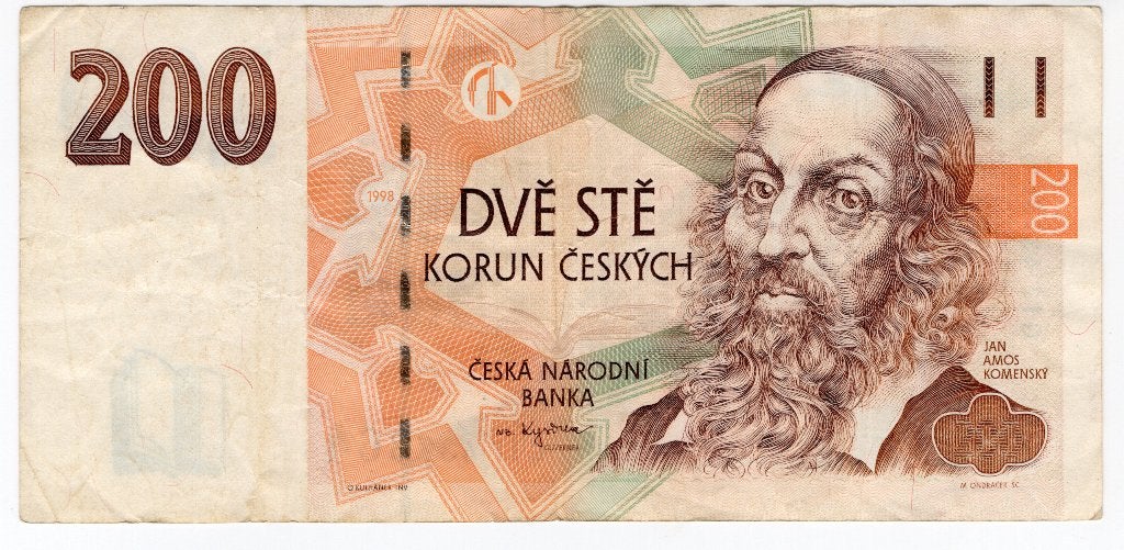 Tsjechie 200 Korun 1998, Postzegels en Munten, Bankbiljetten | Europa | Niet-Eurobiljetten, Verzenden, Overige landen