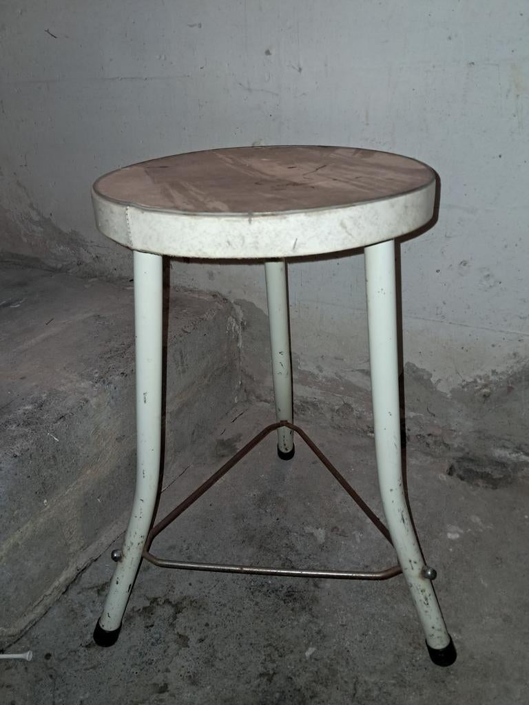 Vintage industrieel krukje. Brabantia, Ophalen