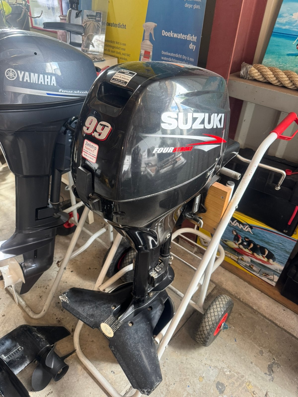Suzuki 9.9 pk 4 takt langstaart buitenboordmotor ab (2011), Watersport en Boten, Buiten- en Binnenboordmotoren, Ophalen, Gebruikt