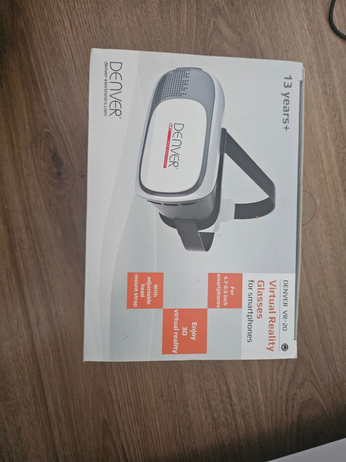 Denver VR-20 Virtual Reality Bril voor Smartphones, Spelcomputers en Games, Virtual Reality, Ophalen, Nieuw, VR-bril, Telefoon