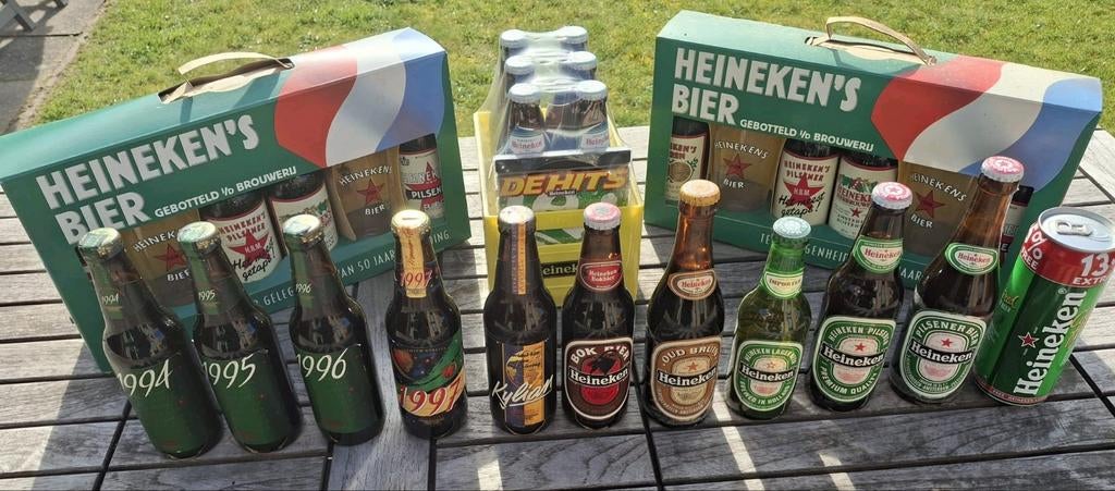 Vintage Heineken geschenksets / vintage bieren/ etc, Verzamelen, Biermerken, Ophalen of Verzenden, Zo goed als nieuw, Flesje(s)