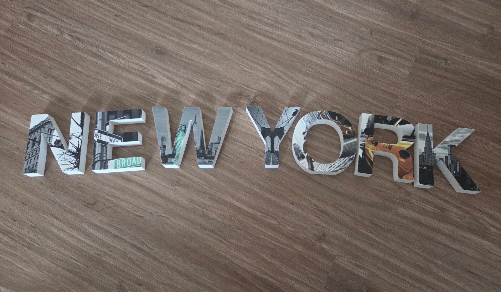 Decoratie letters New York, Ophalen of Verzenden, Zo goed als nieuw