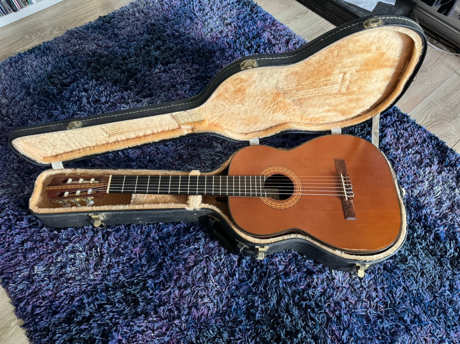 Helmut Hanika 22 PC (Anno 1987) – Inclusief hardcase koffer, Ophalen, Zo goed als nieuw, Klassieke of Spaanse gitaar, Met koffer
