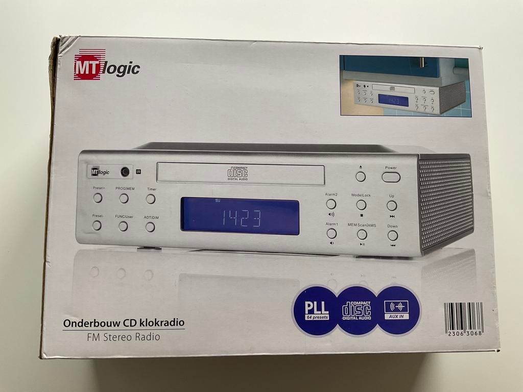 Onderbouw cd klokradio, nieuw!, Ophalen of Verzenden, Nieuw, Overige merken, Met radio