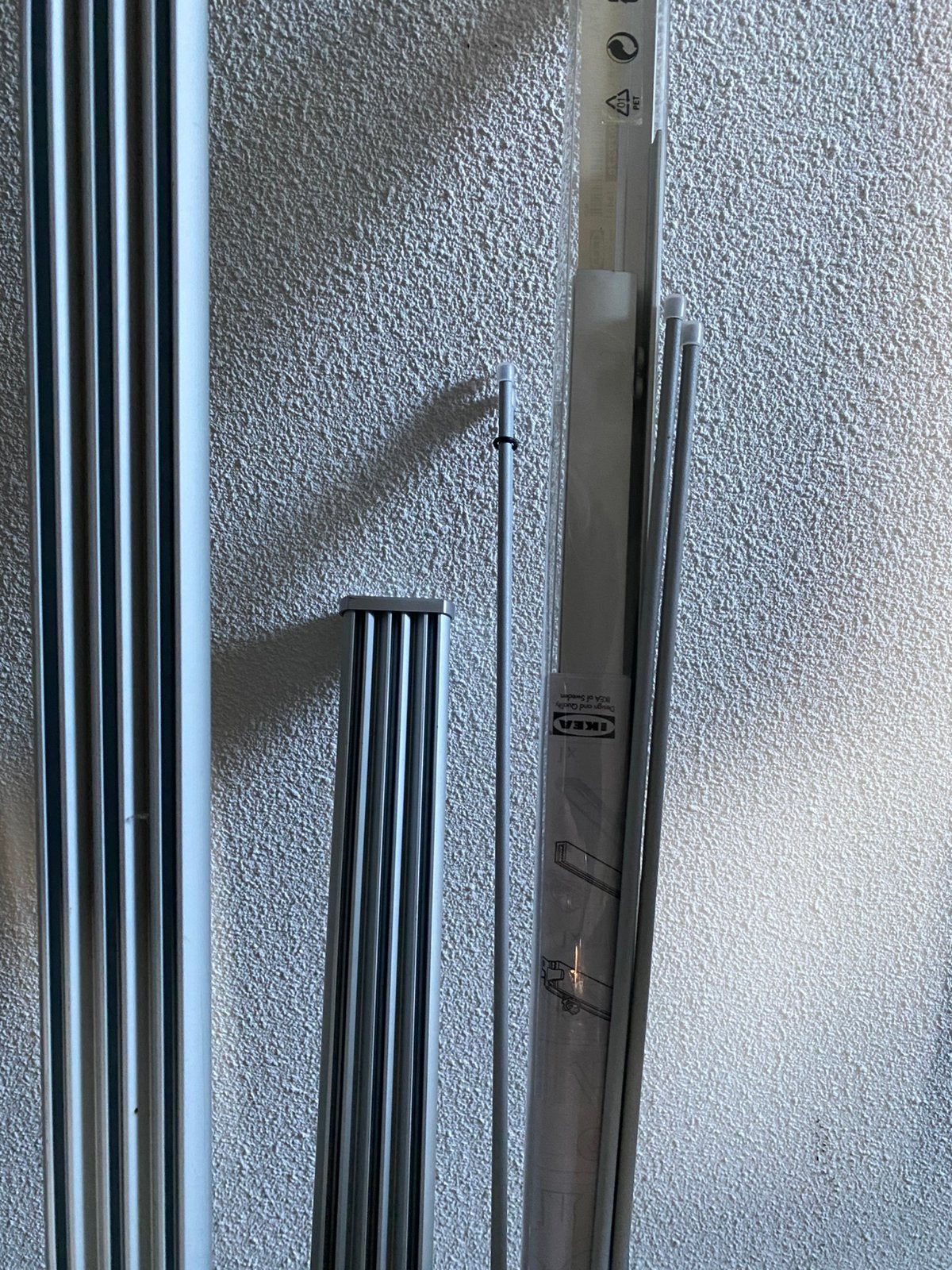 Ikea aluminium rail 130-230 cm 3 rails gordijnen Division, Ophalen, Zo goed als nieuw, 200 cm of meer