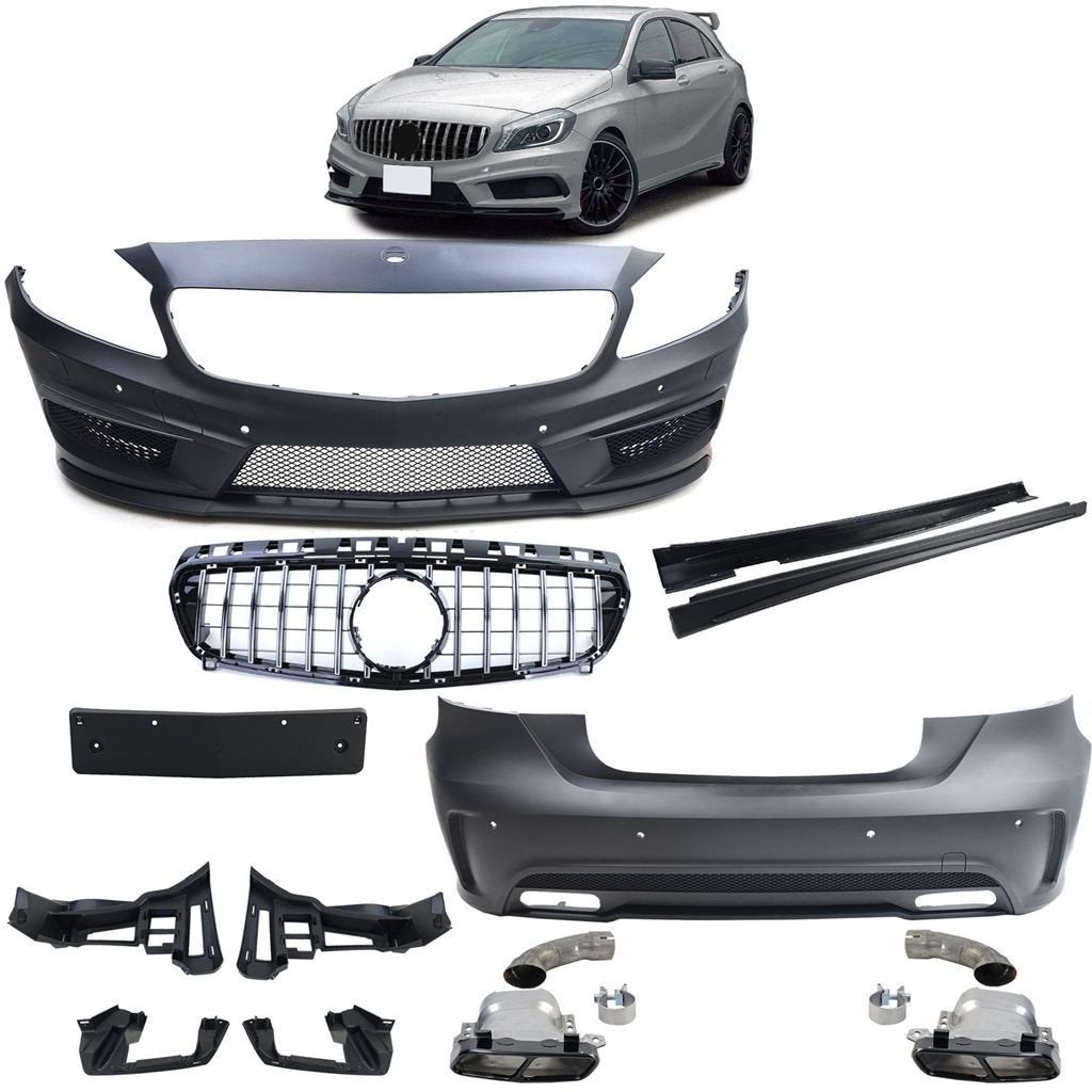 Bodykit AMG Look Mercedes A Klasse W176 Bumpers, Side Skirts