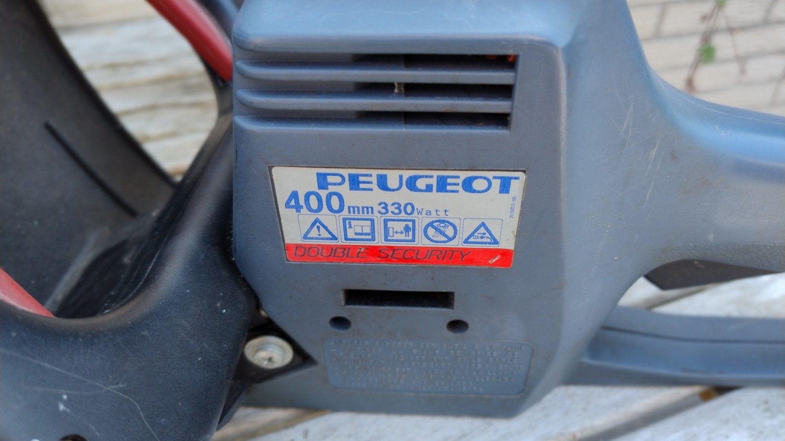Vintage Peugeot heggenschaar 400mm 330W - Goed werkend, Ophalen, Gebruikt, Elektrisch