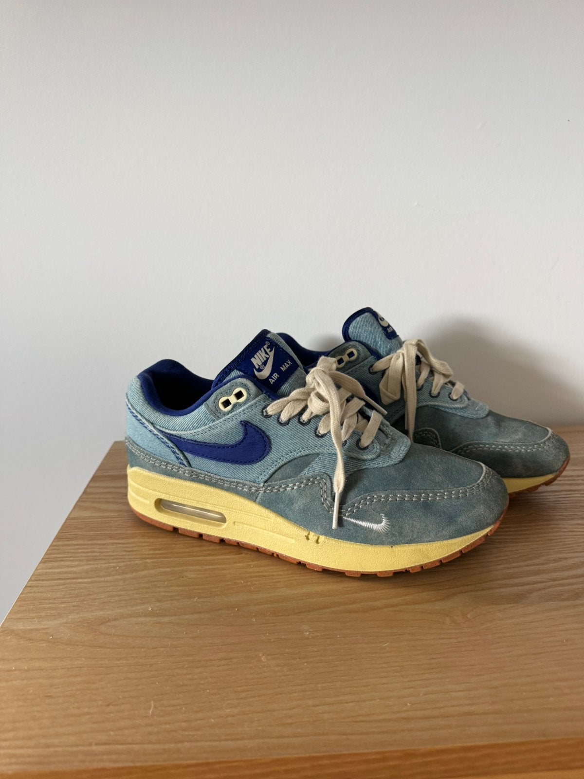 Mooi paar Nike air 1 - dirty denim maat 39, Ophalen of Verzenden, Zo goed als nieuw, Overige kleuren