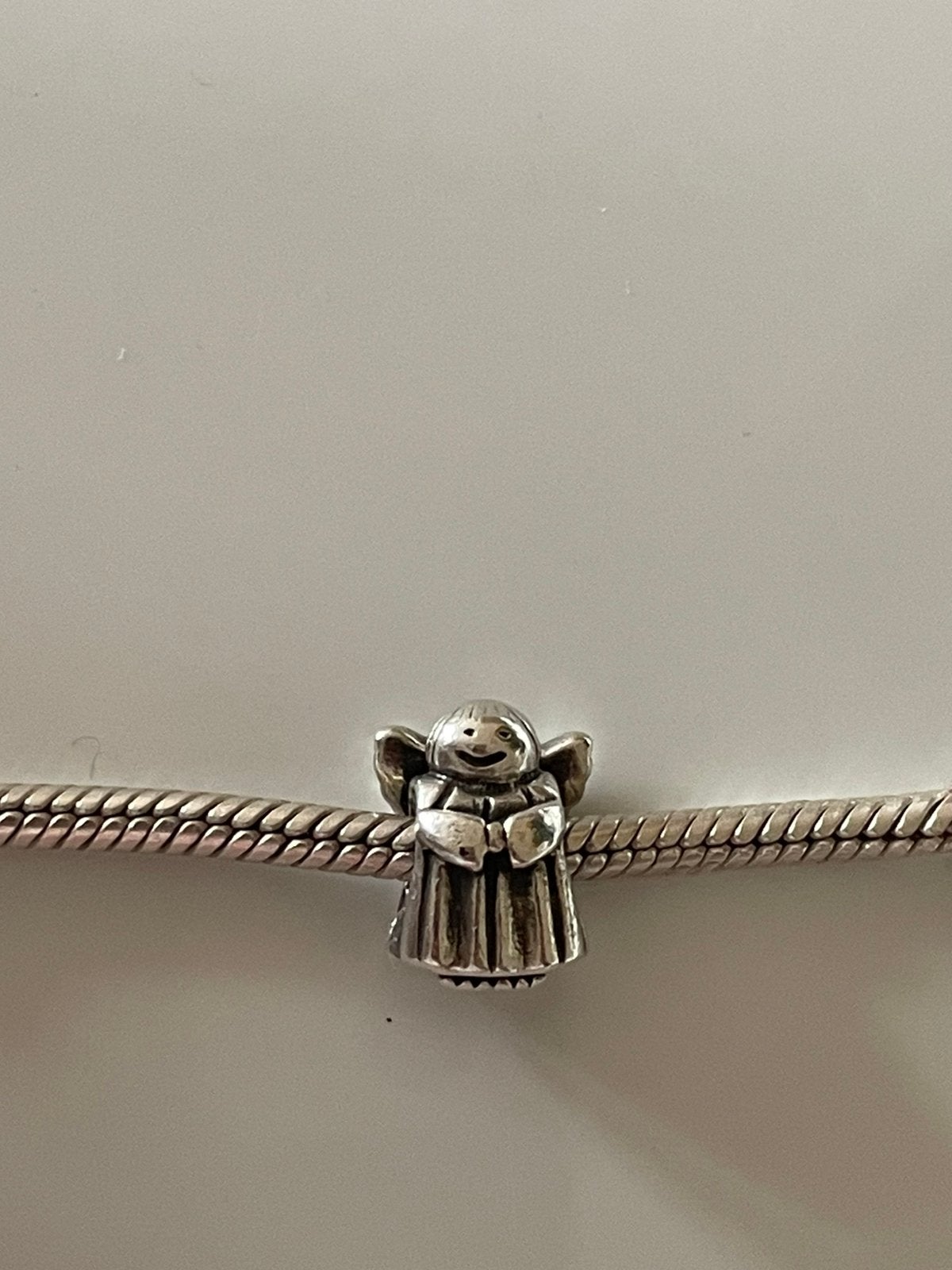 Pandora bedel engel 790337, Ophalen of Verzenden, Zo goed als nieuw, Zilver, Pandora