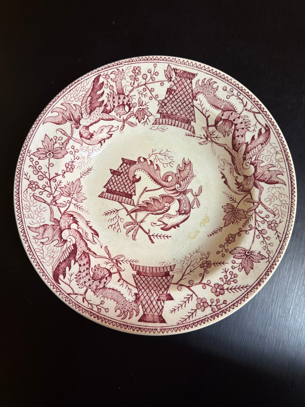 Bord met Dragon, Ophalen of Verzenden