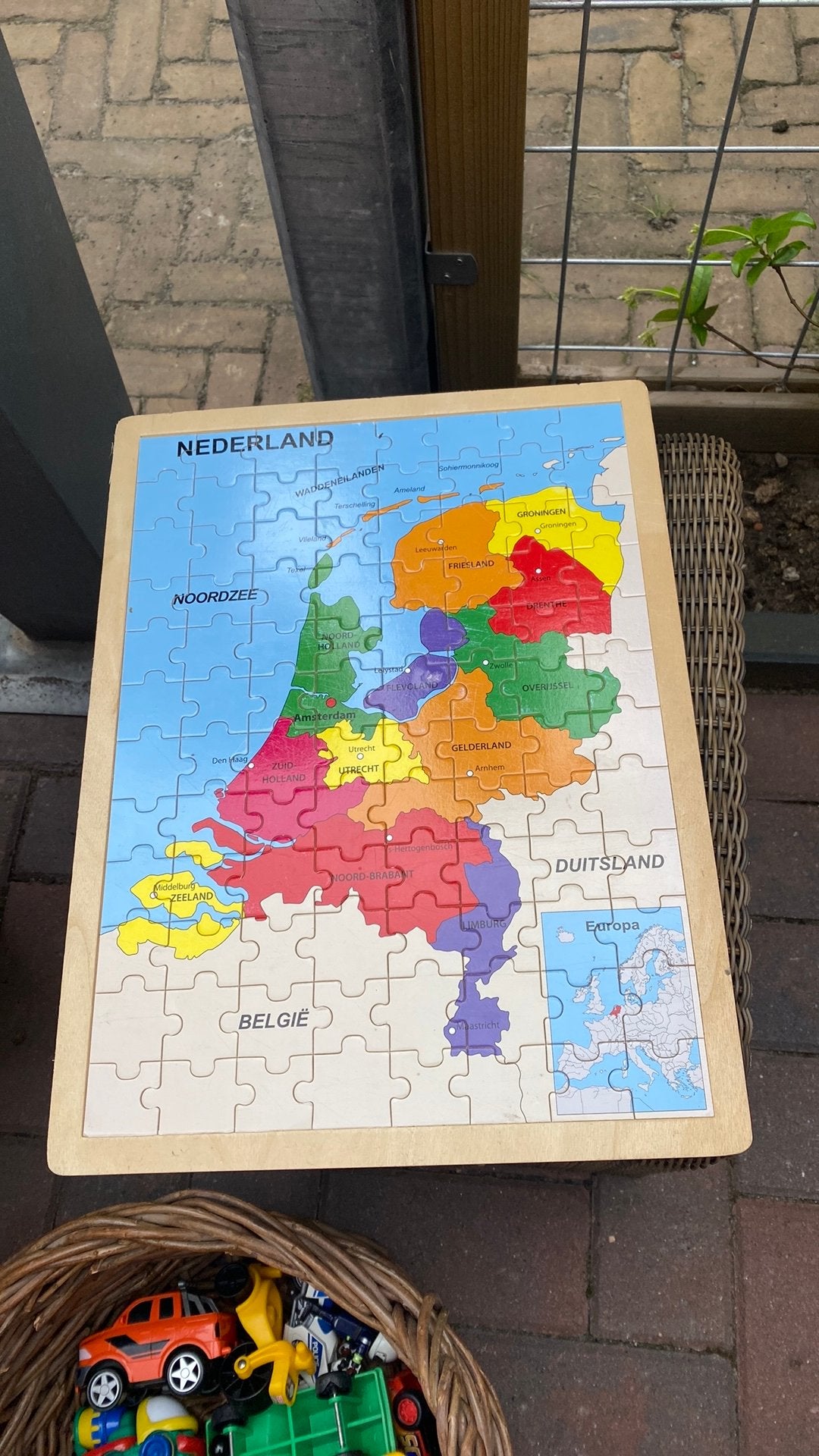 Houten Nederland Puzzel - Educatief en Leuk!, Gebruikt, Van hout, 4 tot 6 jaar, Meer dan 50 stukjes