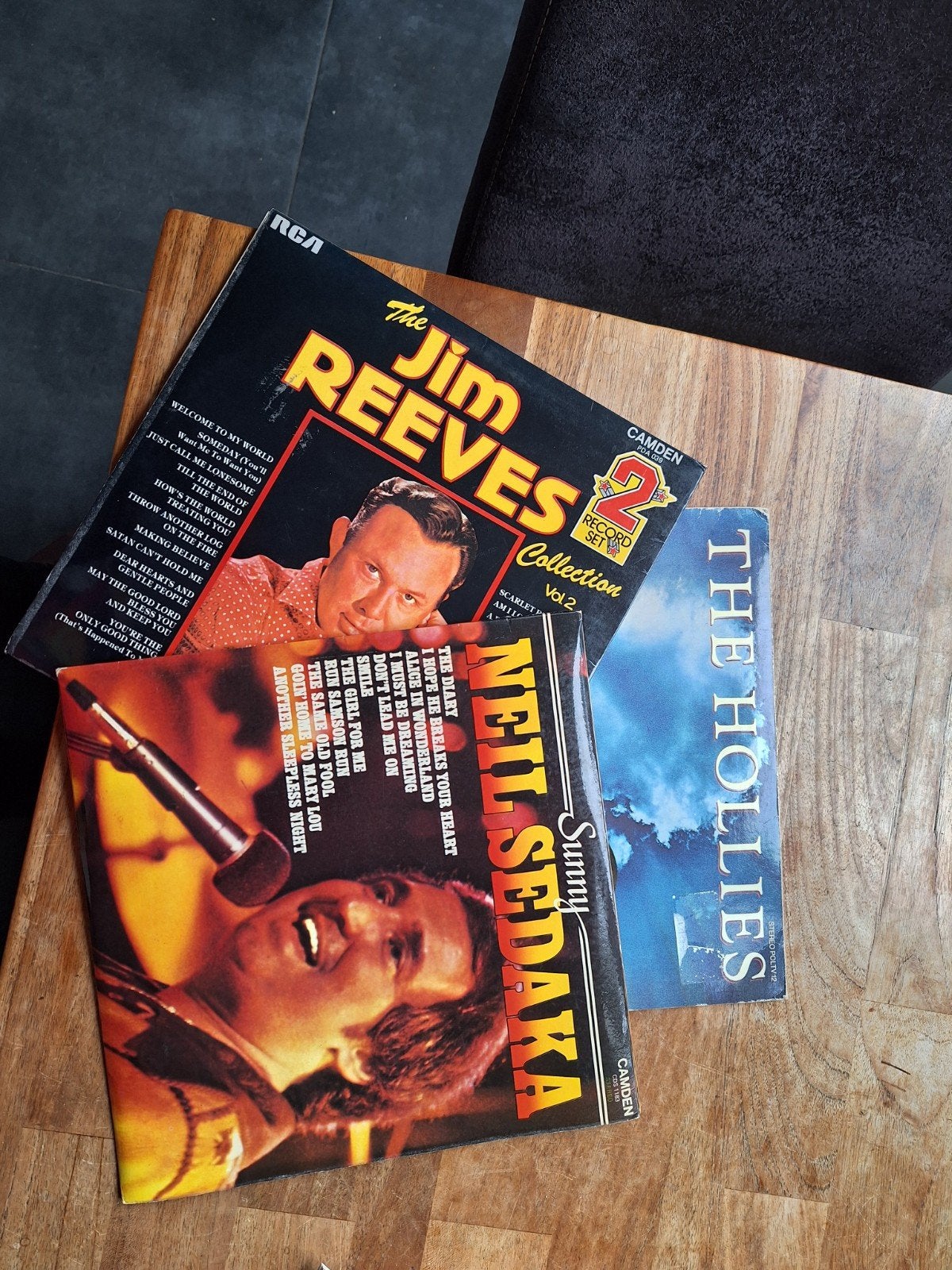 3 LP's: Jim Reeves, The Hollies, Neil Sedaka, Gebruikt, Ophalen of Verzenden, Complilatie, 12 inch