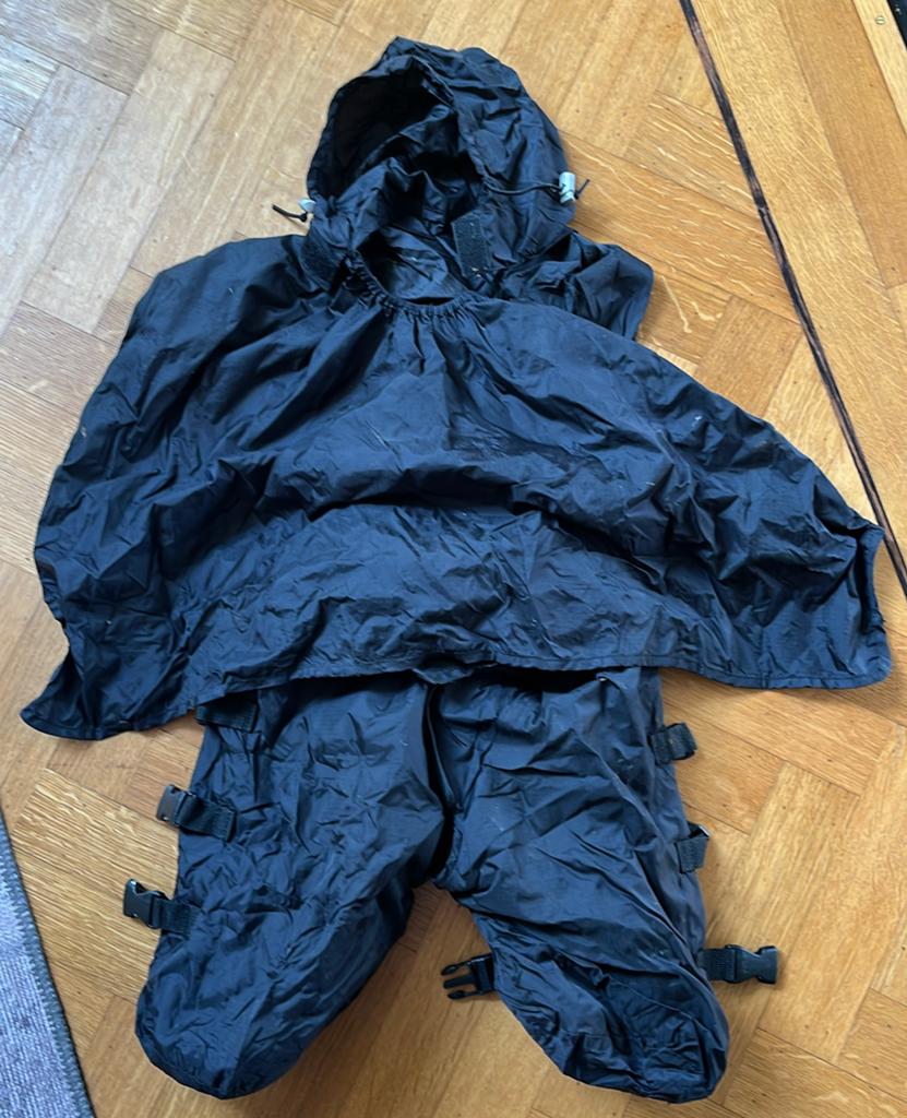 Deryan Bike-a-Way Regenpak met Poncho voor op de fiets, Ophalen of Verzenden, Gebruikt