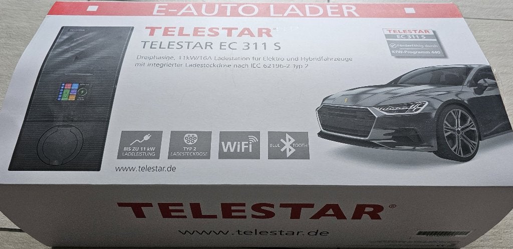 Laadpaal 11 kW, Type 2, Bluetooth, WIFI & app-bediening, Ophalen, Zo goed als nieuw, Laadpaal