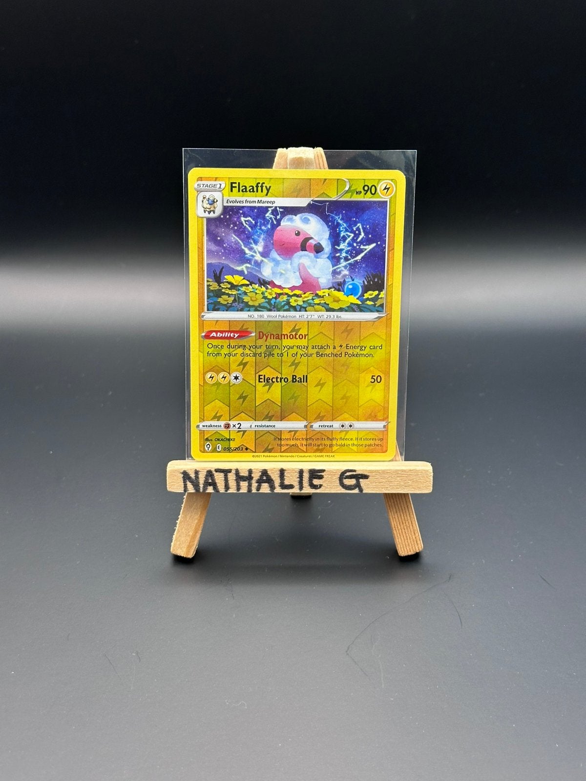 Flaaffy reverse 055/203 Pokemon Evolving Skies, Ophalen of Verzenden, Nieuw, Losse kaart
