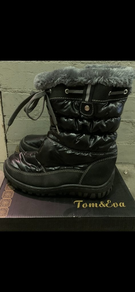 Zwarte winterlaarzen / snowboots maat 36 - Tom&Eva, Ophalen, Meisje, Tom&Eva, Laarzen
