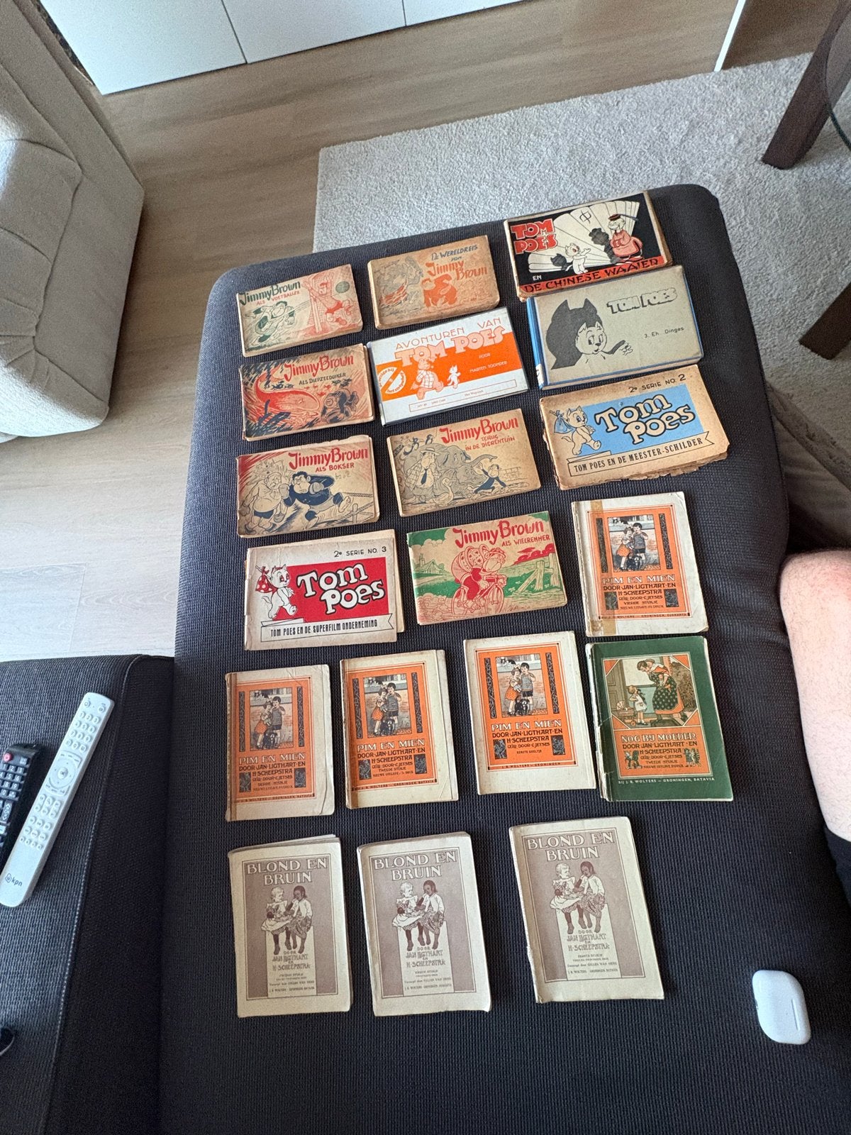Vintage stripboeken collectie: Tom Poes, Jimmy Brown, Pim en, Meerdere stripboeken, Ophalen of Verzenden, Gelezen