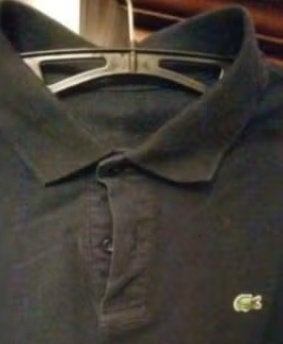 Gedragen polo shirt La Coste zwart XL, Verzenden, Gedragen, Maat 56/58 (XL), Zwart