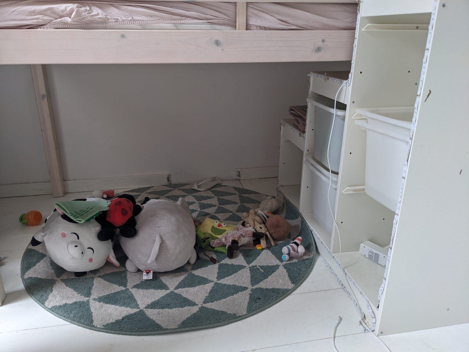 Hoogslaper met lattenbodem - Ideaal voor kinderkamer, 85 tot 100 cm, Gebruikt, Lattenbodem, Ophalen of Verzenden