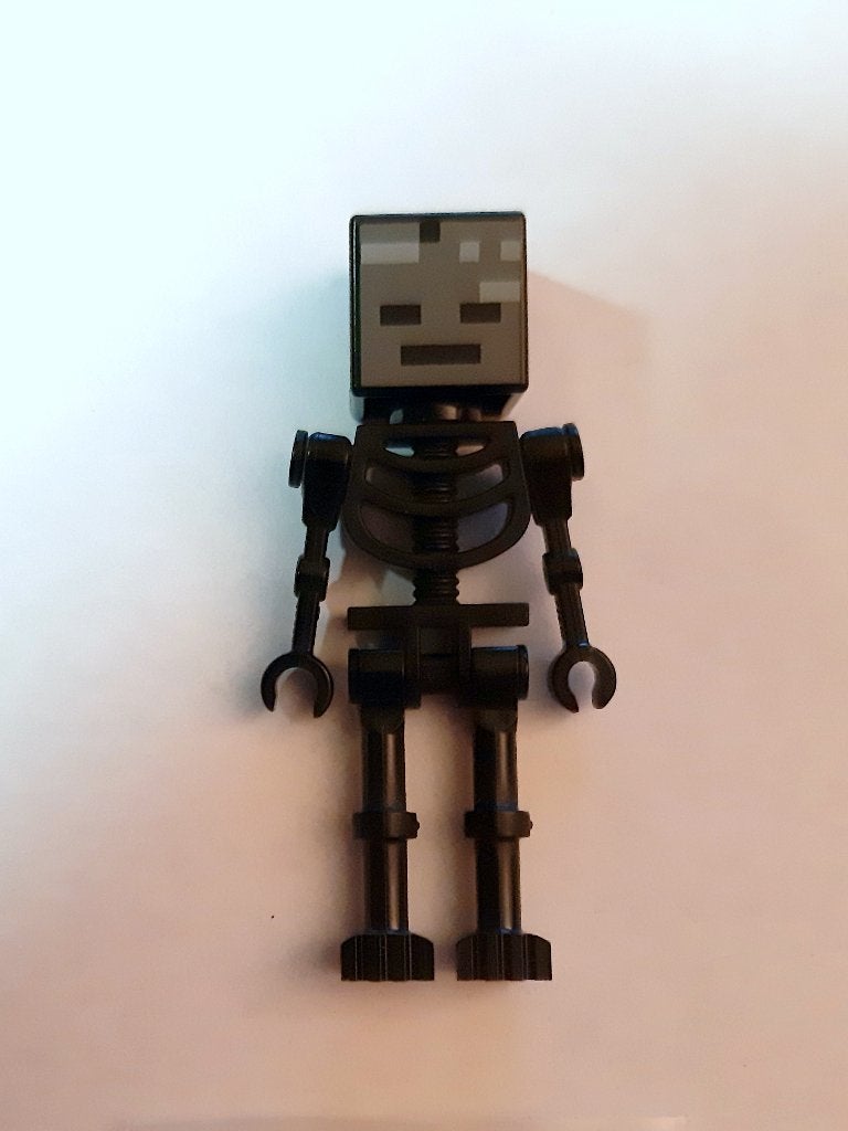 min025: Wither Skeleton - Straight Arms, Minecraft, Lego, Ophalen of Verzenden, Zo goed als nieuw