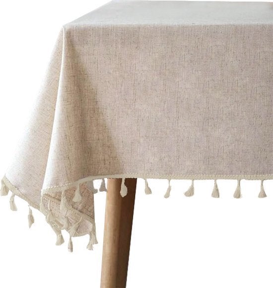 Tafelklees franjes nieuw beige, Ophalen, Junglestories, Linnen, Junglestories