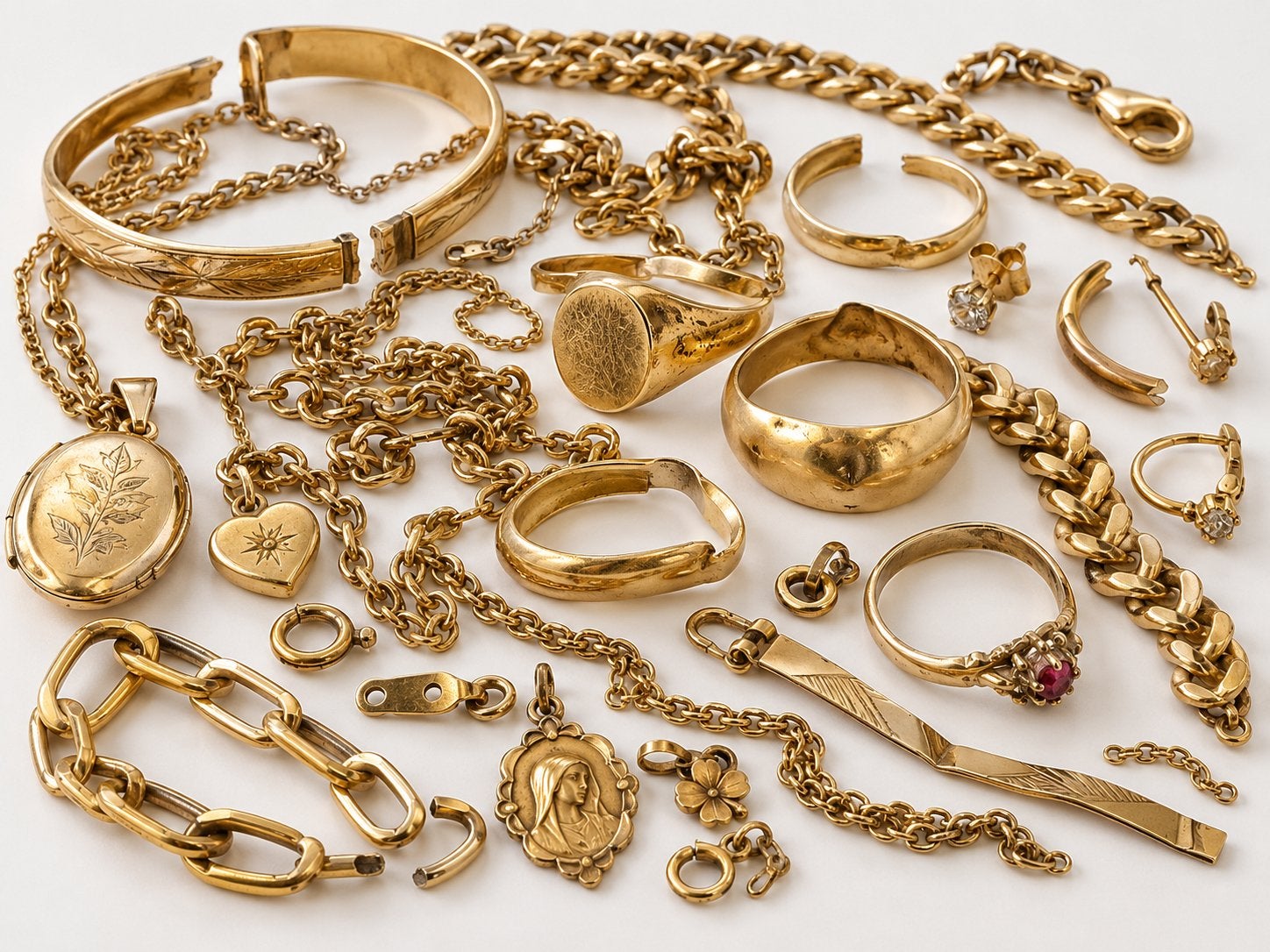 Gezocht Oud goud stukkende sieraden van goud, Ophalen of Verzenden, Goud