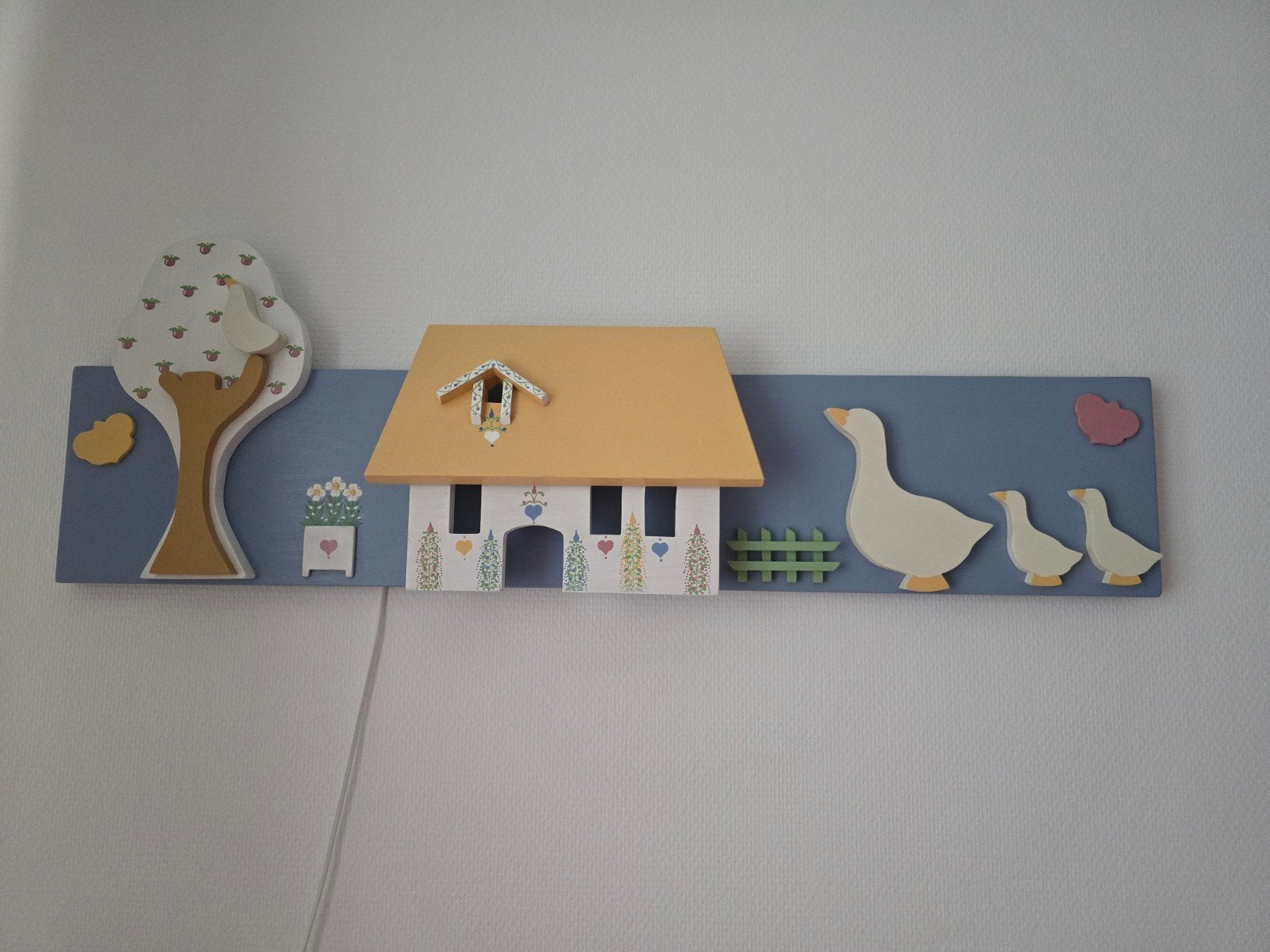 Handgemaakte wandlamp voor baby/kinderkamer -, Gebruikt, Overige merken, Handgemaakt, Ophalen of Verzenden