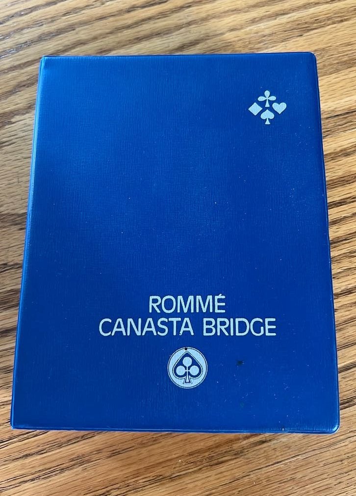 Vintage Rommé, Canasta en Bridge kaartspel, Ophalen of Verzenden, Gebruikt