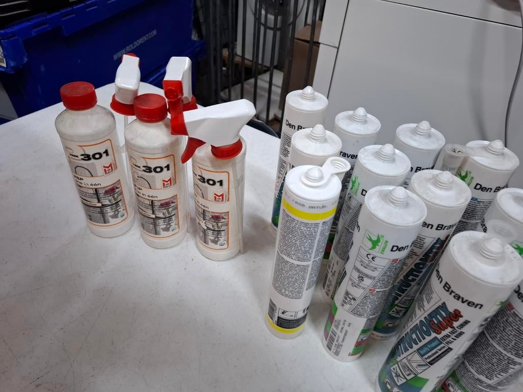 Diverse kit en lijm: Den Braven, C-301, Rolith, Onbekend, zie verpakking voor details, Gebruikt, Ophalen of Verzenden, Den Braven, C-301, Rolith