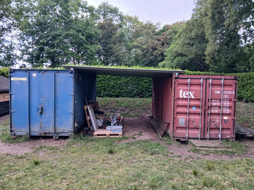 Zeecontainer bouwcontainer opslagcontainer, Zakelijke goederen, Ophalen