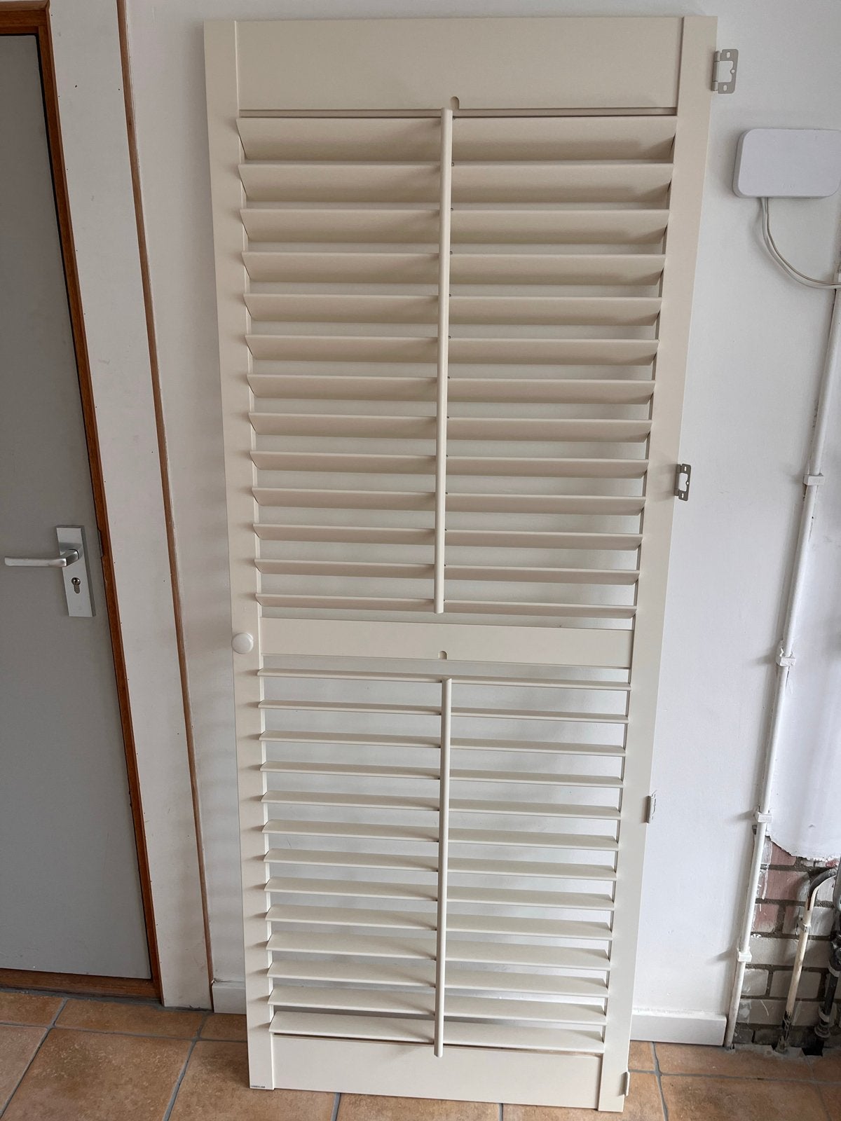 Witte shutter / Louvredeur, Ophalen, Zo goed als nieuw, Minder dan 150 cm, Minder dan 25 cm